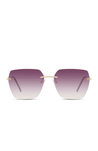 Purple lens sunglasses