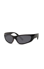 Load image into Gallery viewer, Black “biker” sunglasses
