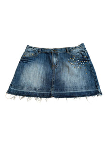 Vintage denim skirt L
