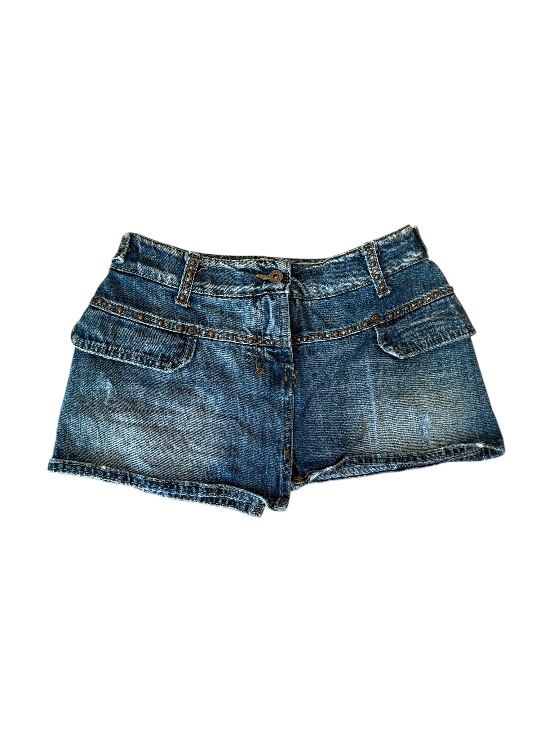 Denim mini skirt S